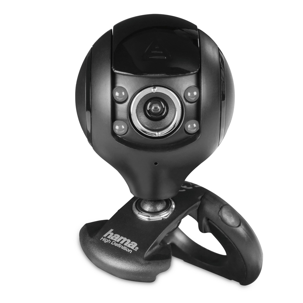 Hama HD-Webcam Spy Protect, mit Kugelgelenk, Kamera-Schutzverdeck, 720p, 30 fps