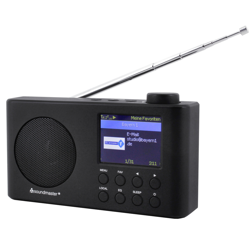Soundmaster Portables Hybrid-Digitalradio IR6500SW, DAB+/UKW/Internetradio, Bluetooth, Akku