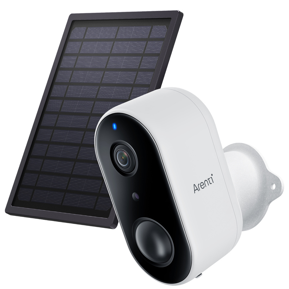 Arenti Spar-Set Akku-WLAN-Überwachungskamera GO1 & Solar-Panel SP1, Full-HD (1080p), App-Zugriff