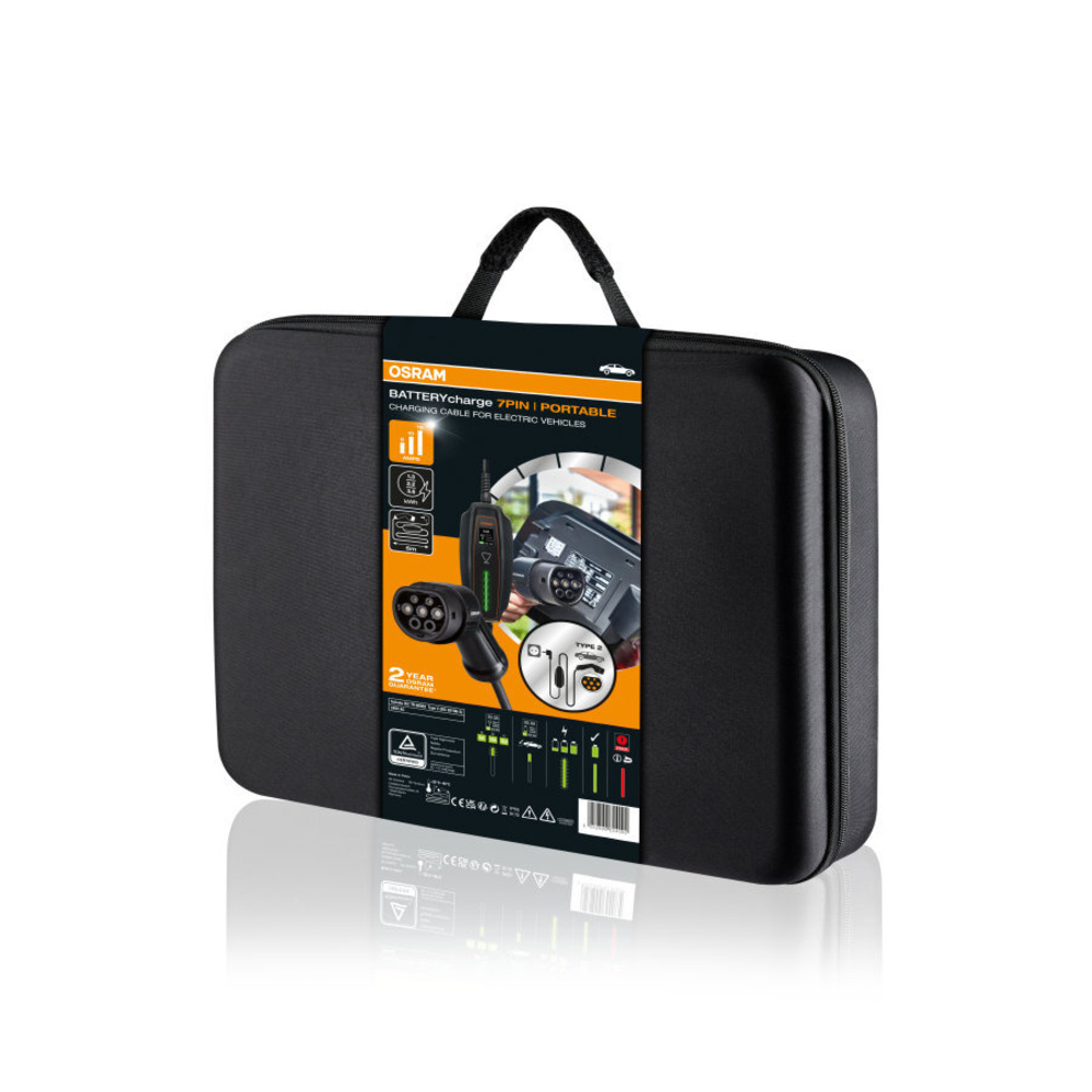 OSRAM mobiles Ladegerät für E-Fahrzeuge BATTERYcharge 7PIN Portable, 3,6 kW