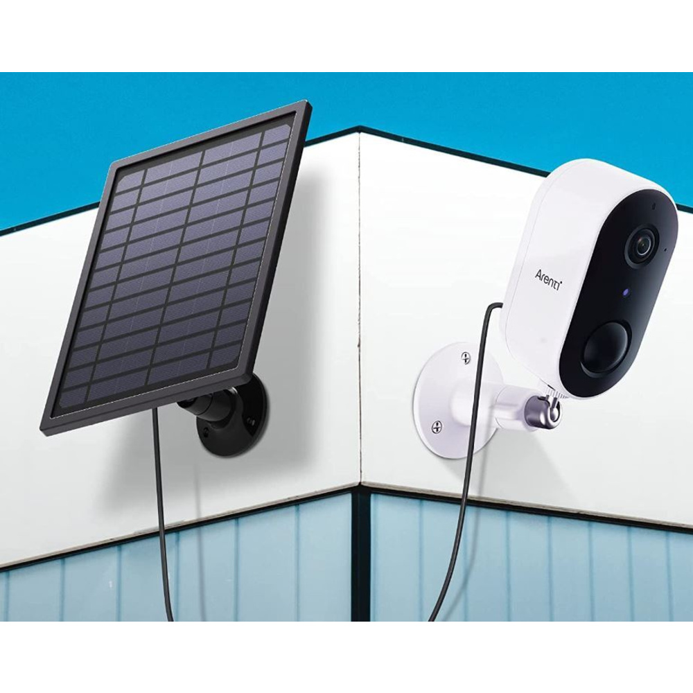 Arenti Solar-Panel SP1 für Akku-Überwachungskameras, 5 Wp, 3-m-Kabelzuleitung