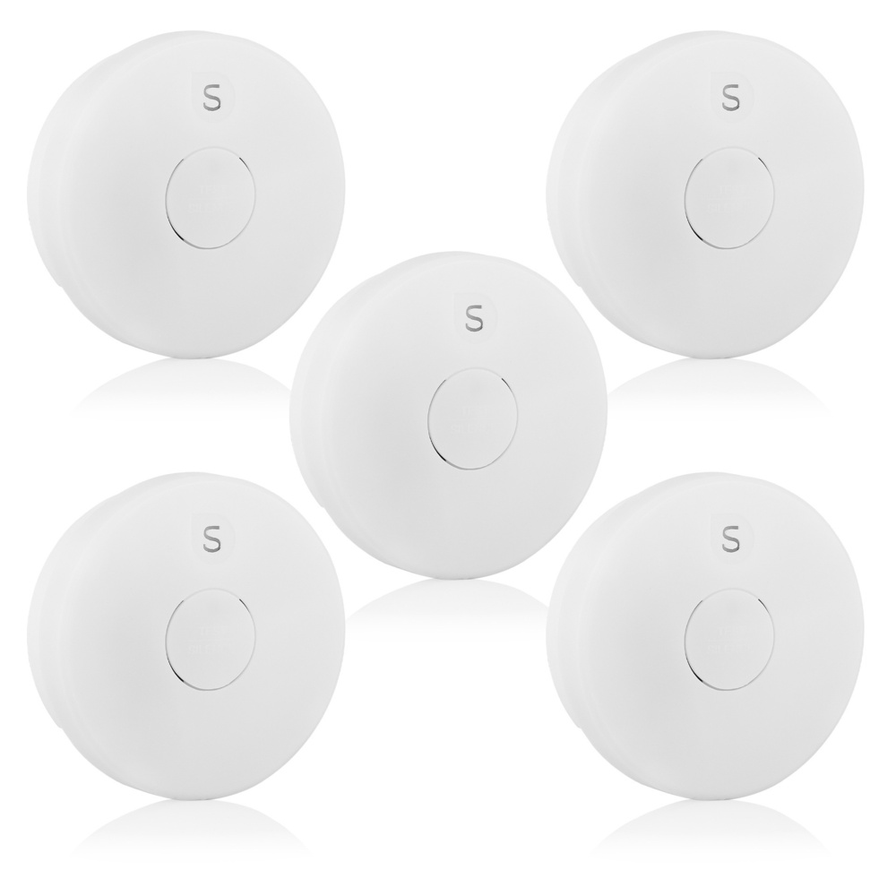 Smartwares 5er-Spar-Set Rauchwarnmelder FSM-11410, inklusive Batterie