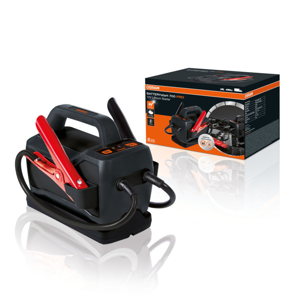 OSRAM Kfz-Starthilfegerät BATTERYstart Pro 700, 12 V, 1500 A, 24.000 mAh, LiFePo4-Batterie