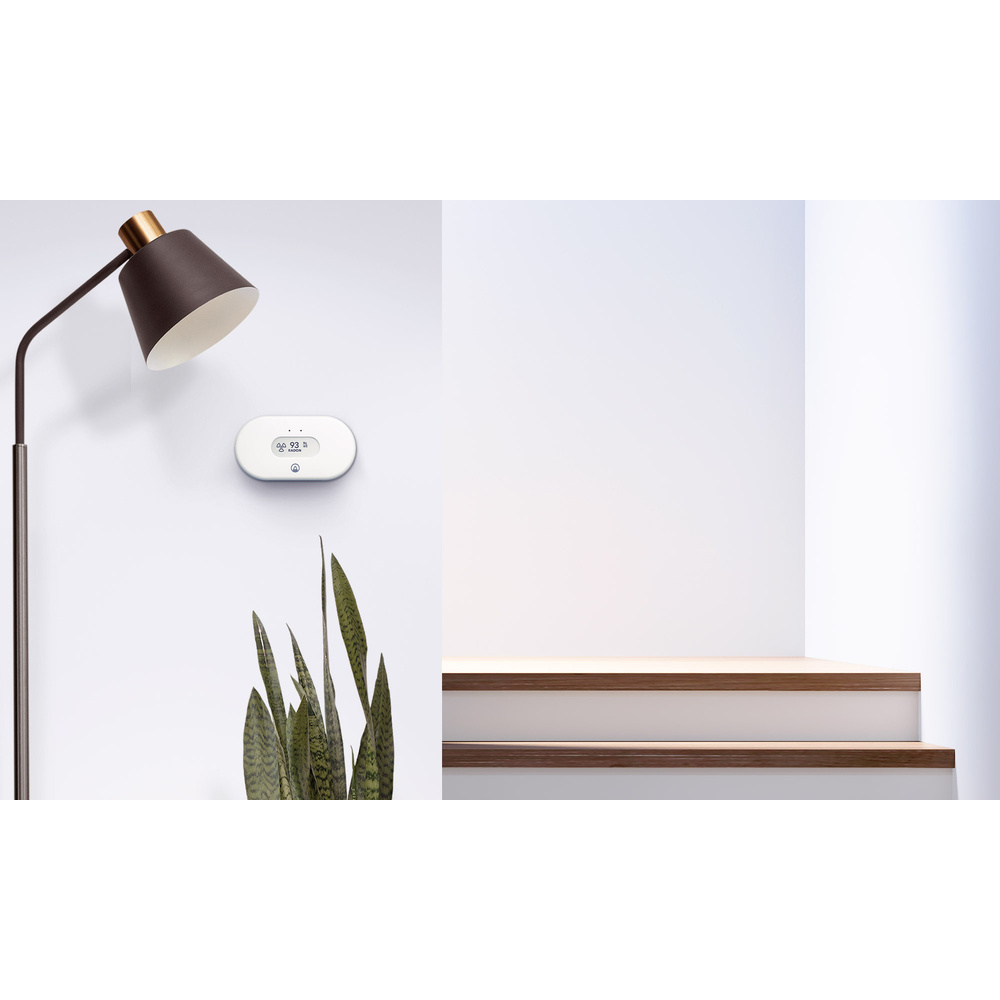 Airthings Luftgütemonitor View Radon, Radon-Messgerät, E-Paper-Display, App, Amazon Alexa, IFTTT
