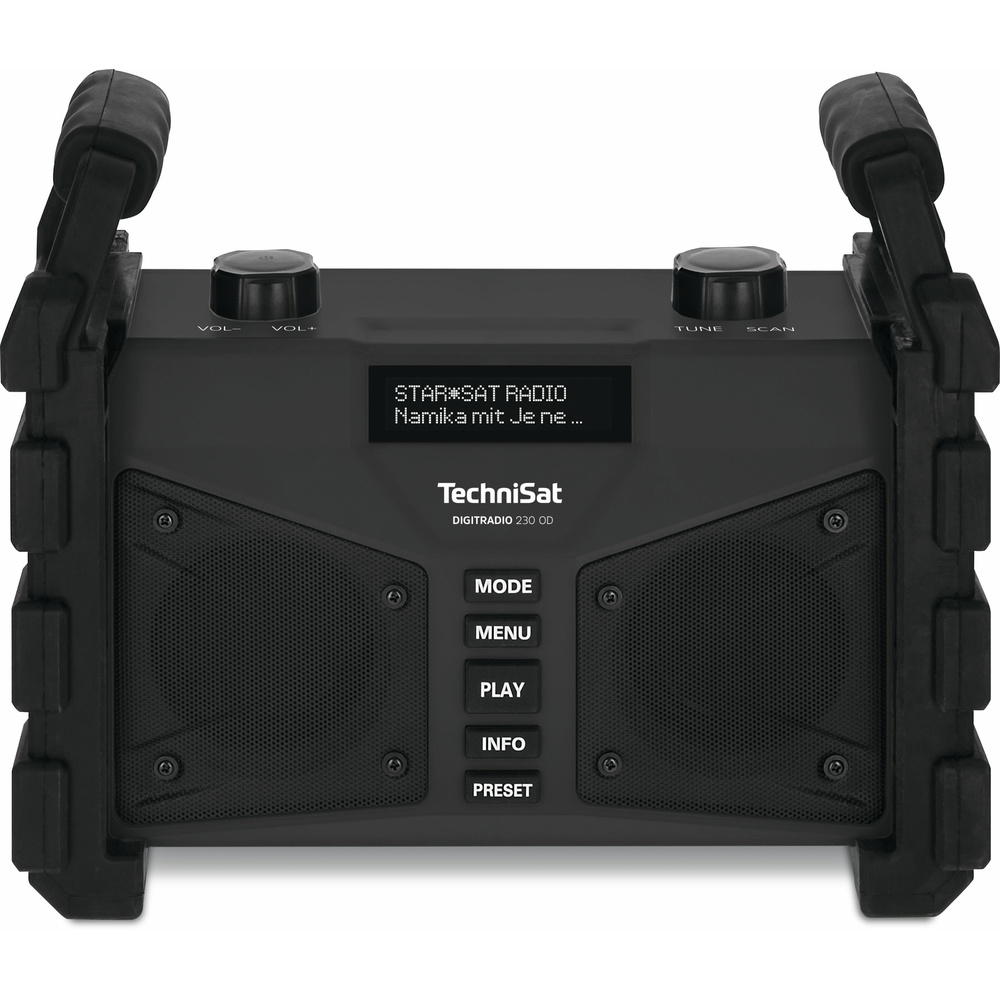 TechniSat Baustellenradio DigitRadio 230 OD, DAB+/UKW, Bluetooth, Akku, IP65, schwarz