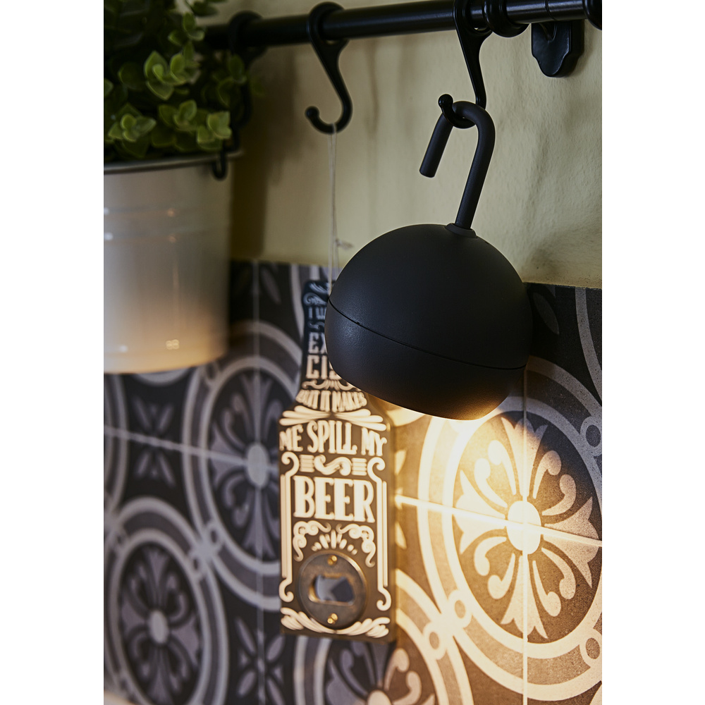 HEITRONIC Light2Go Akku-LED-Tisch-/Hängeleuchte Phera, 3-stufig dimmbar, IP54, anthrazit
