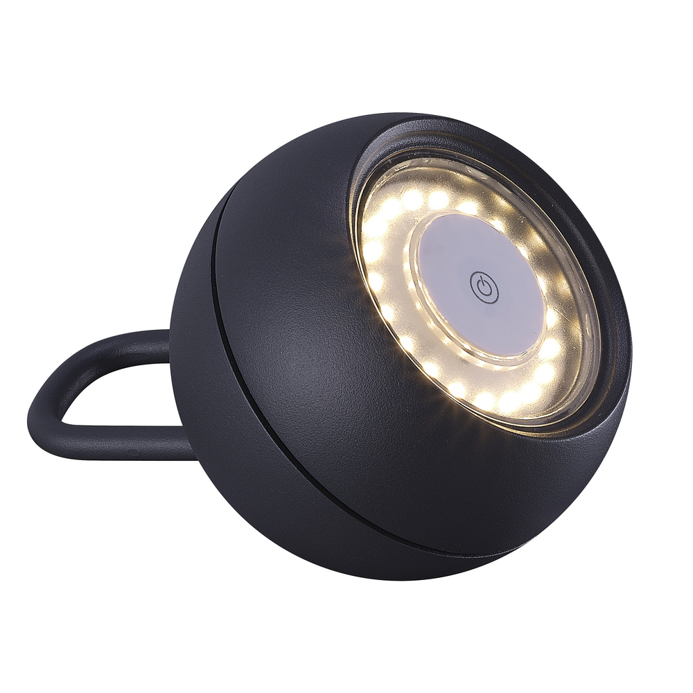 HEITRONIC Light2Go Akku-LED-Tisch-/Hängeleuchte Phera, 3-stufig dimmbar, IP54, anthrazit