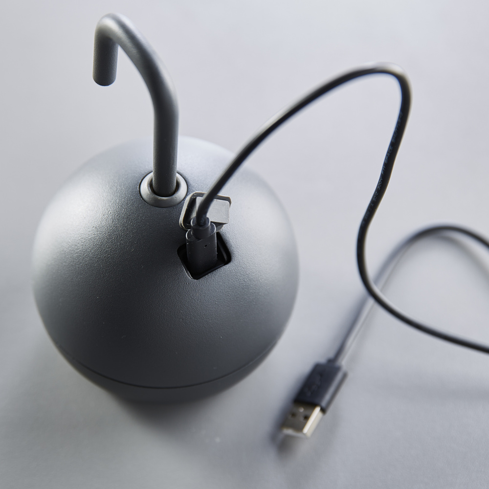 HEITRONIC Light2Go Akku-LED-Tisch-/Hängeleuchte Phera, 3-stufig dimmbar, IP54, anthrazit