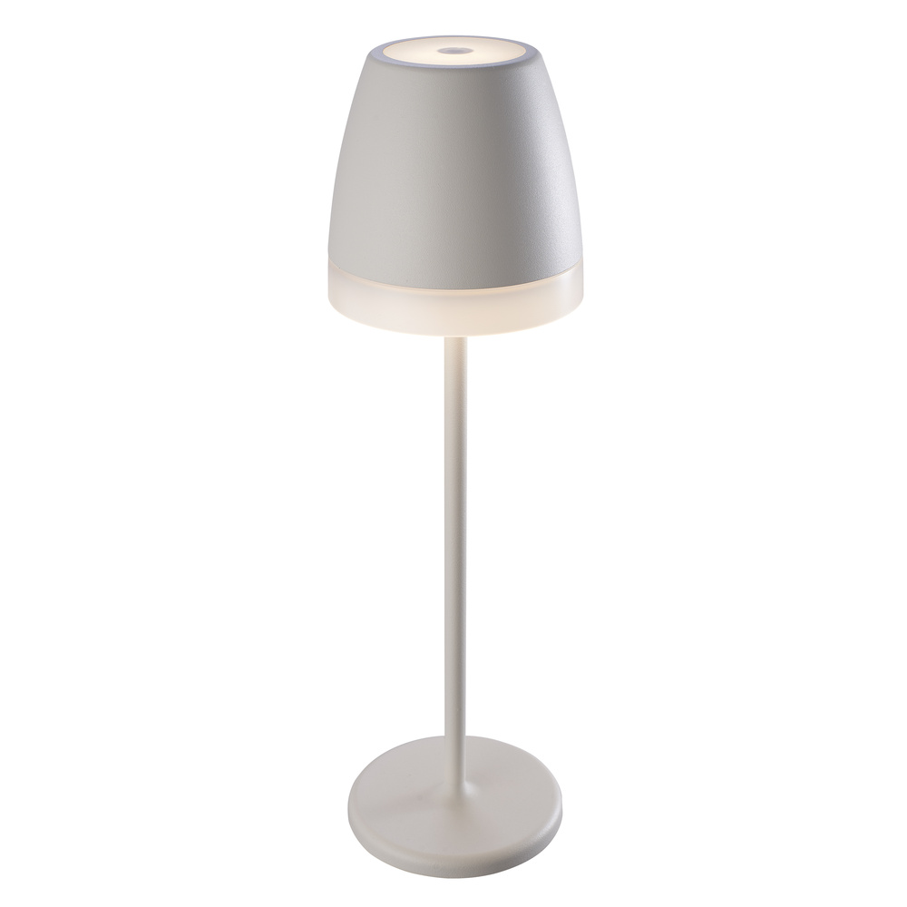 HEITRONIC Light2Go Akku-LED-Tischleuchte Sidra, stufenlos dimmbar, IP54, weiß