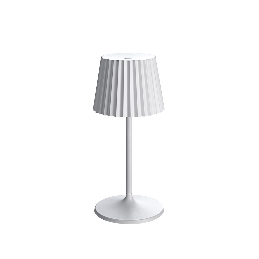 HEITRONIC Light2Go Akku-LED-Tischleuchte Muffin, 3-stufig dimmbar, IP54, weiß