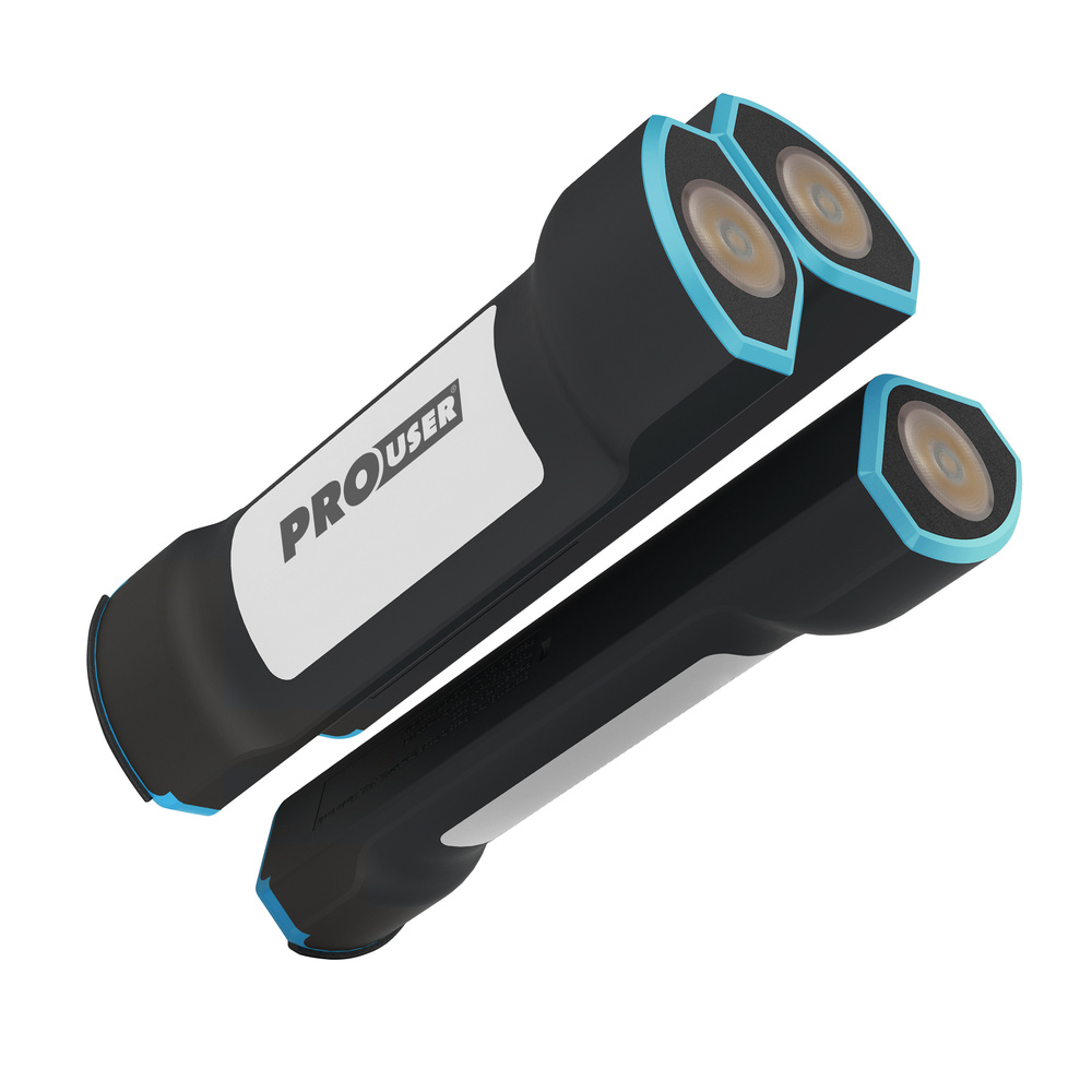 ProUser Multifunktionslampe PBLA, Dreiteilig verwendbar, 100 lm, Powerbank-Funktion, 7500 mAh