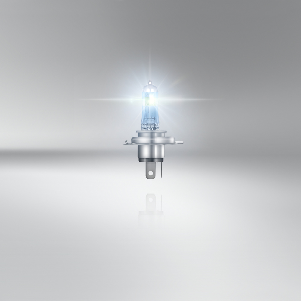 OSRAM H4-Kfz-Halogenlampe Night Breaker 200, bis zu 200 % mehr Helligkeit, 150 m Lichtkegel