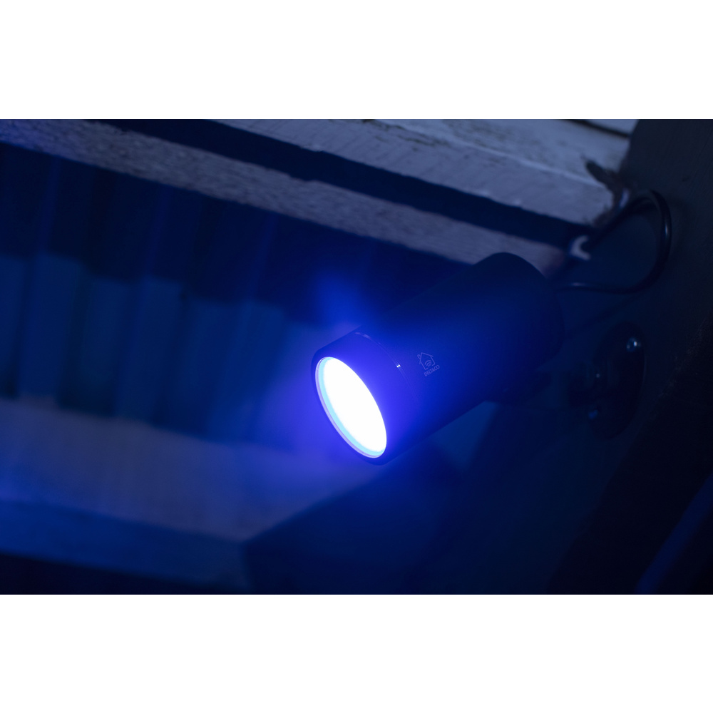 Deltaco Smartes Gartenbeleuchtungs-Erweiterungs-Set mit 2 LED-Strahlern, WiFi, RGB/warmweiß, Alexa
