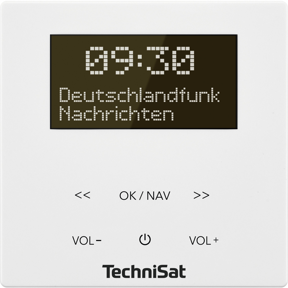 TechniSat Unterputzradio DigitRadio UP 55, DAB+/UKW-Radio, Bluetooth, mit Lautsprecher, RAL 9016