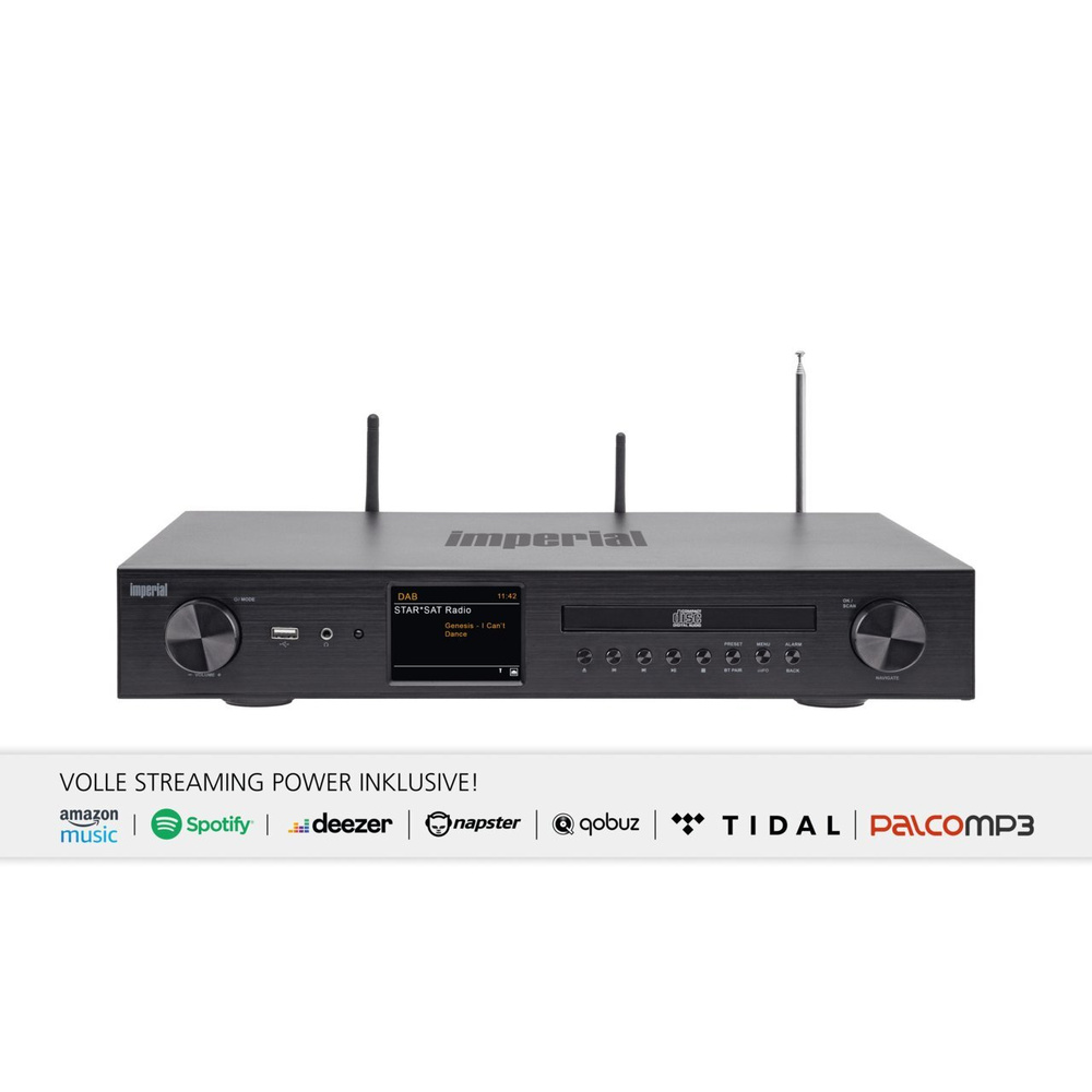 Imperial Radio-Hi-Fi-Tuner DABMAN i550 CD, DAB+/UKW/Internetradio, Verstärker, Bluetooth, CD-Player