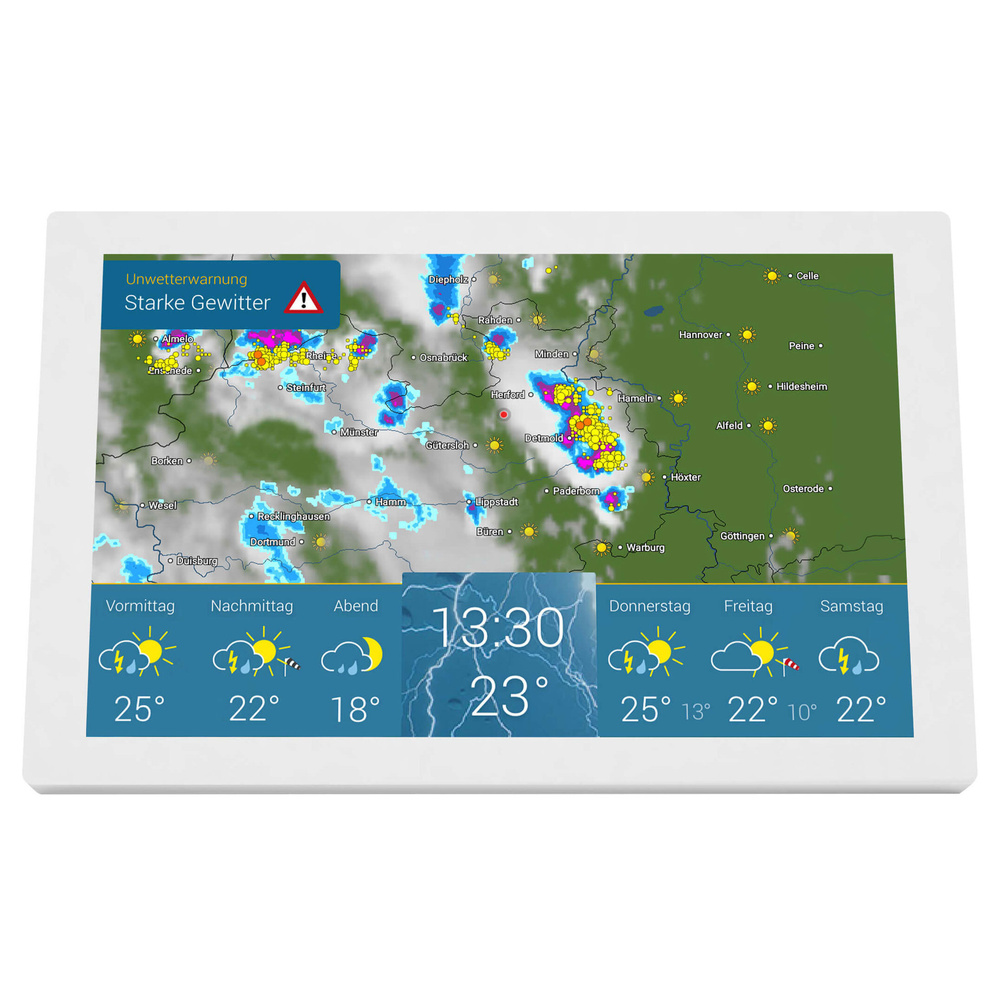 WetterOnline WLAN-WetterDisplay Home 2, Wetterradar, Regenradar