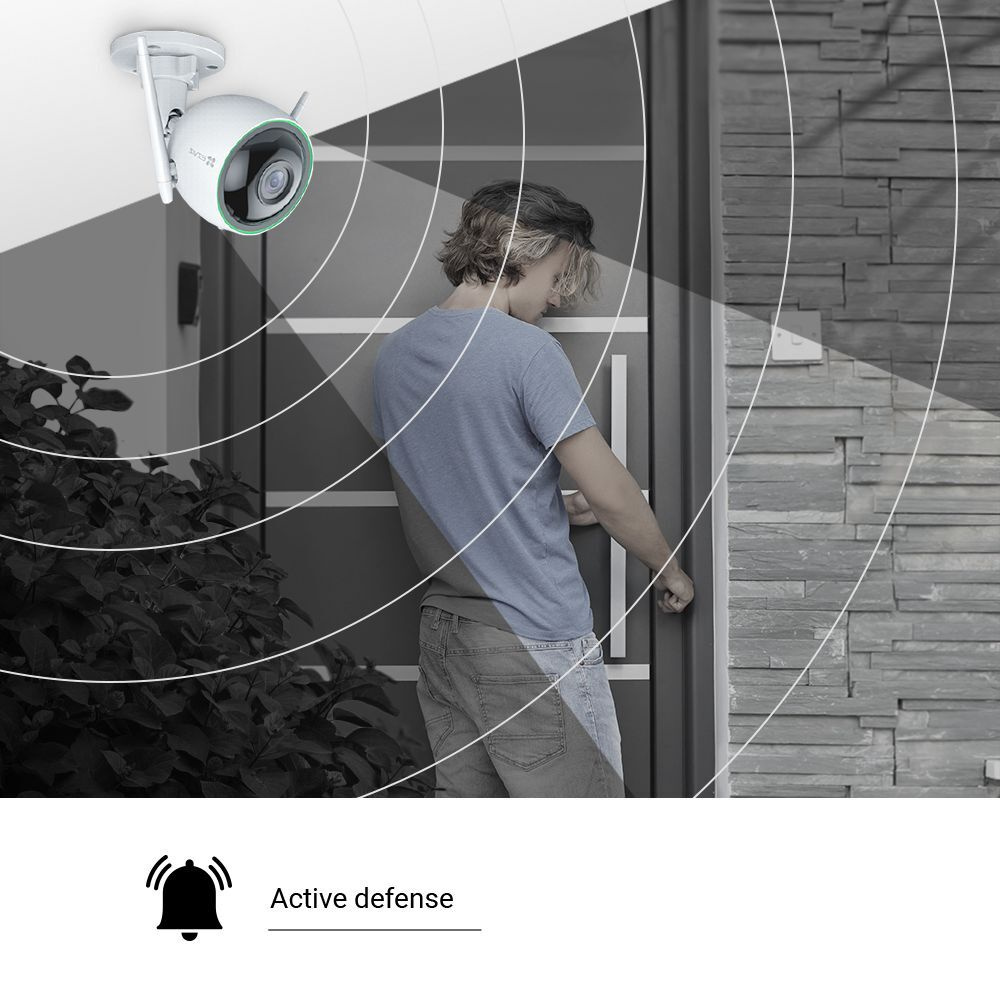 EZVIZ WLAN/LAN-Outdoor-Überwachungskamera C3N, Full-HD, IP67