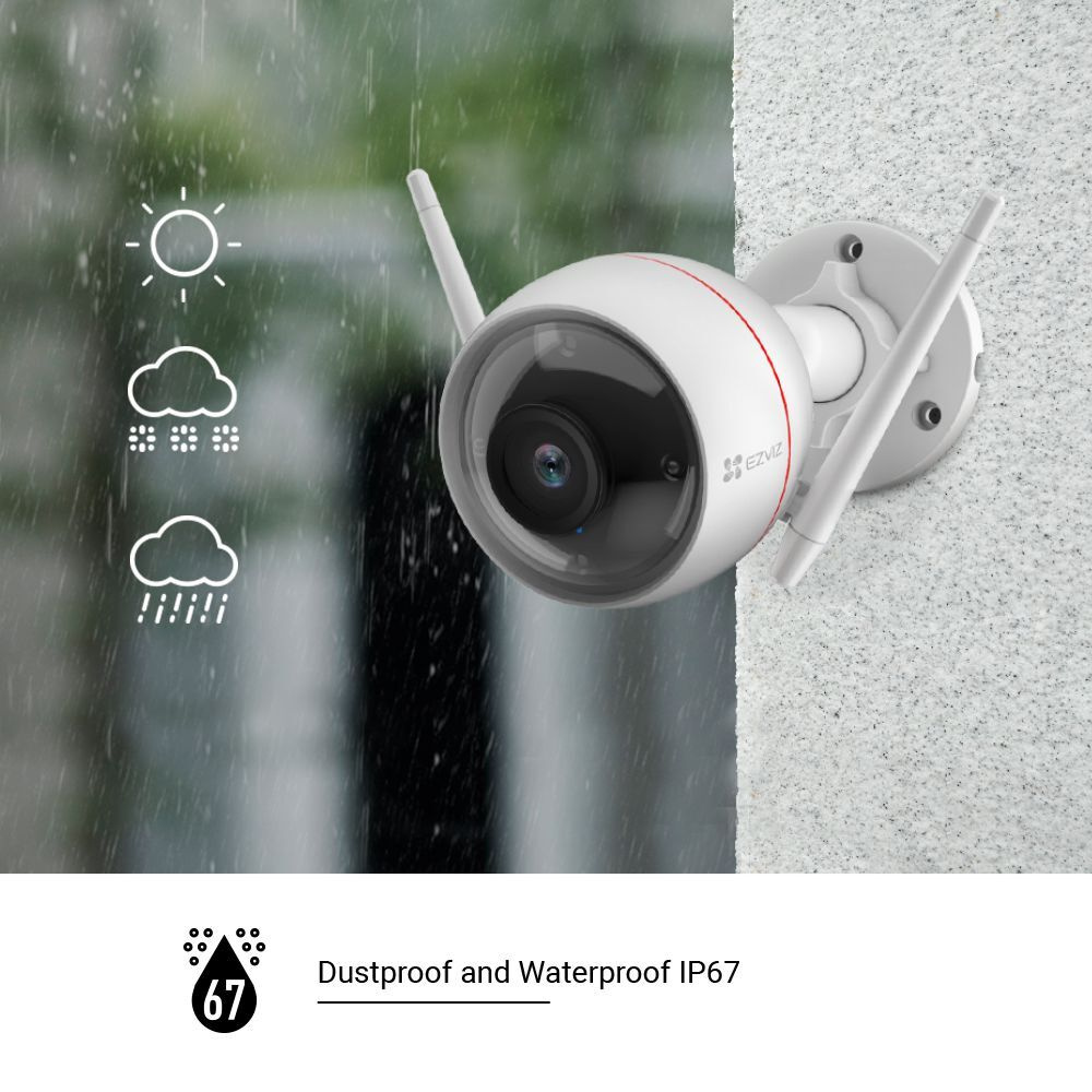 EZVIZ WLAN/LAN-Outdoor-Überwachungskamera C3W Pro, Full-HD, IP67