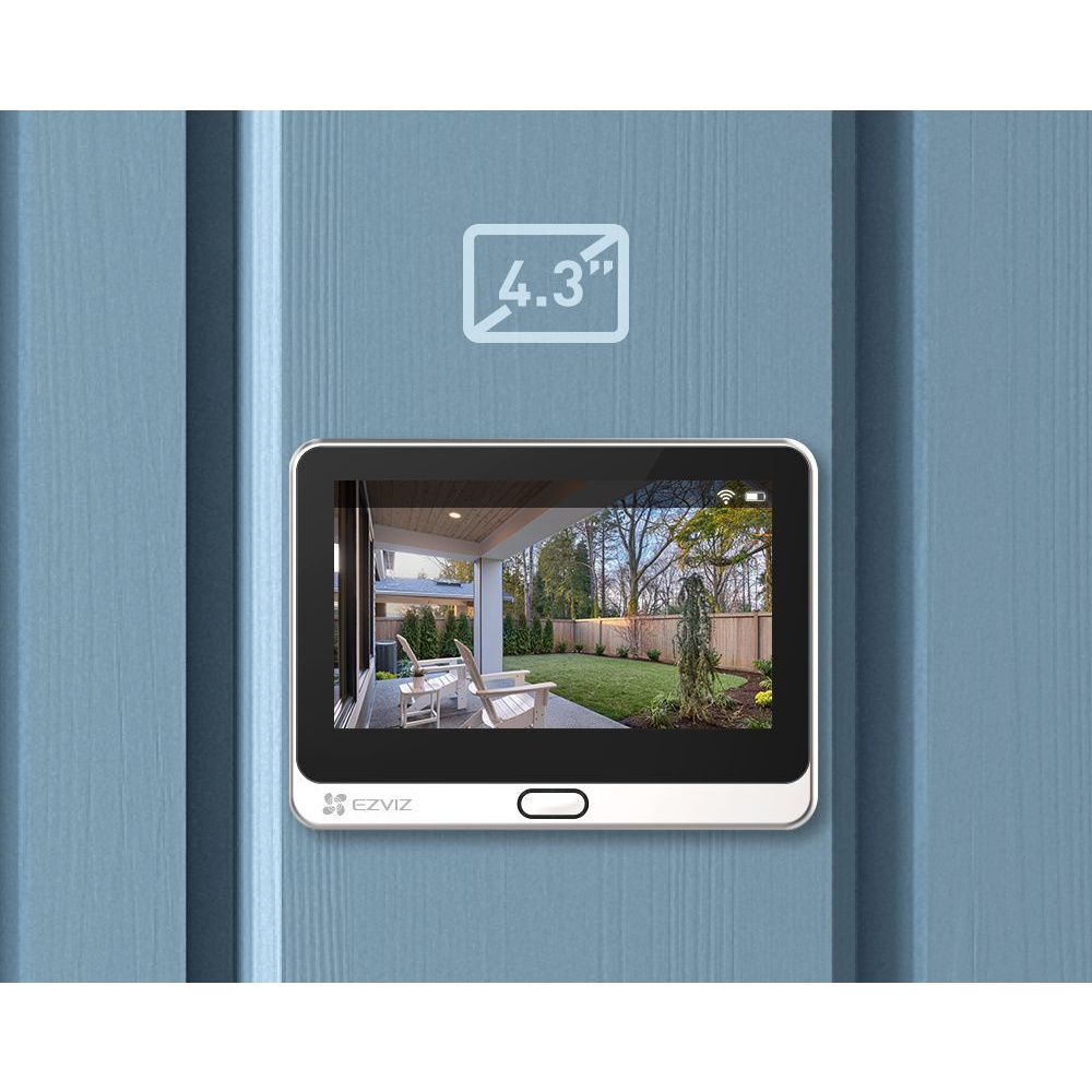 EZVIZ Digitale WLAN-Akku-Türspionkamera DP2C, Türklingel, Full-HD, App