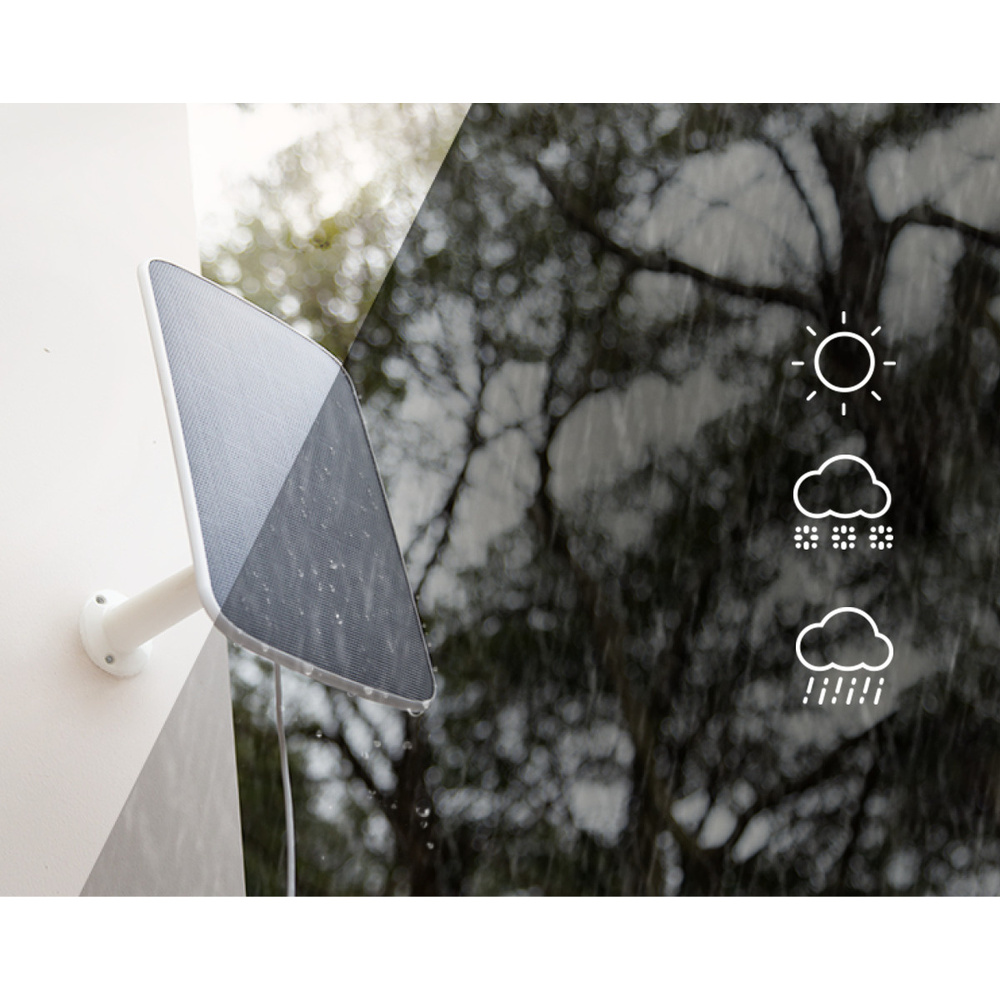 EZVIZ 4,2-Wp-Solar-Panel –Modell D–, für akkubetriebene Kameras, Micro-USB-Anschluss, IP65