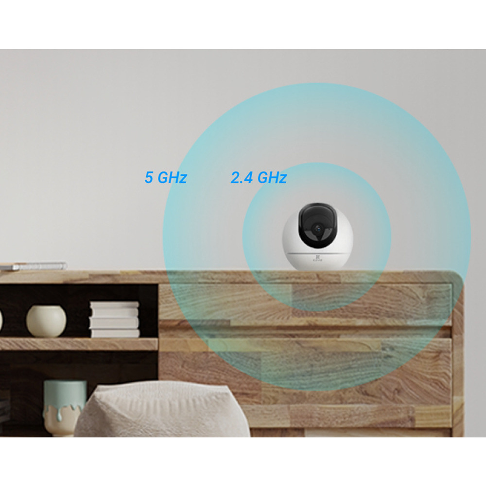 EZVIZ WLAN/LAN-Indoor-Überwachungskamera C6, 2K-Auflösung, schwenk-/neigbar, Bewegungsverfolgung