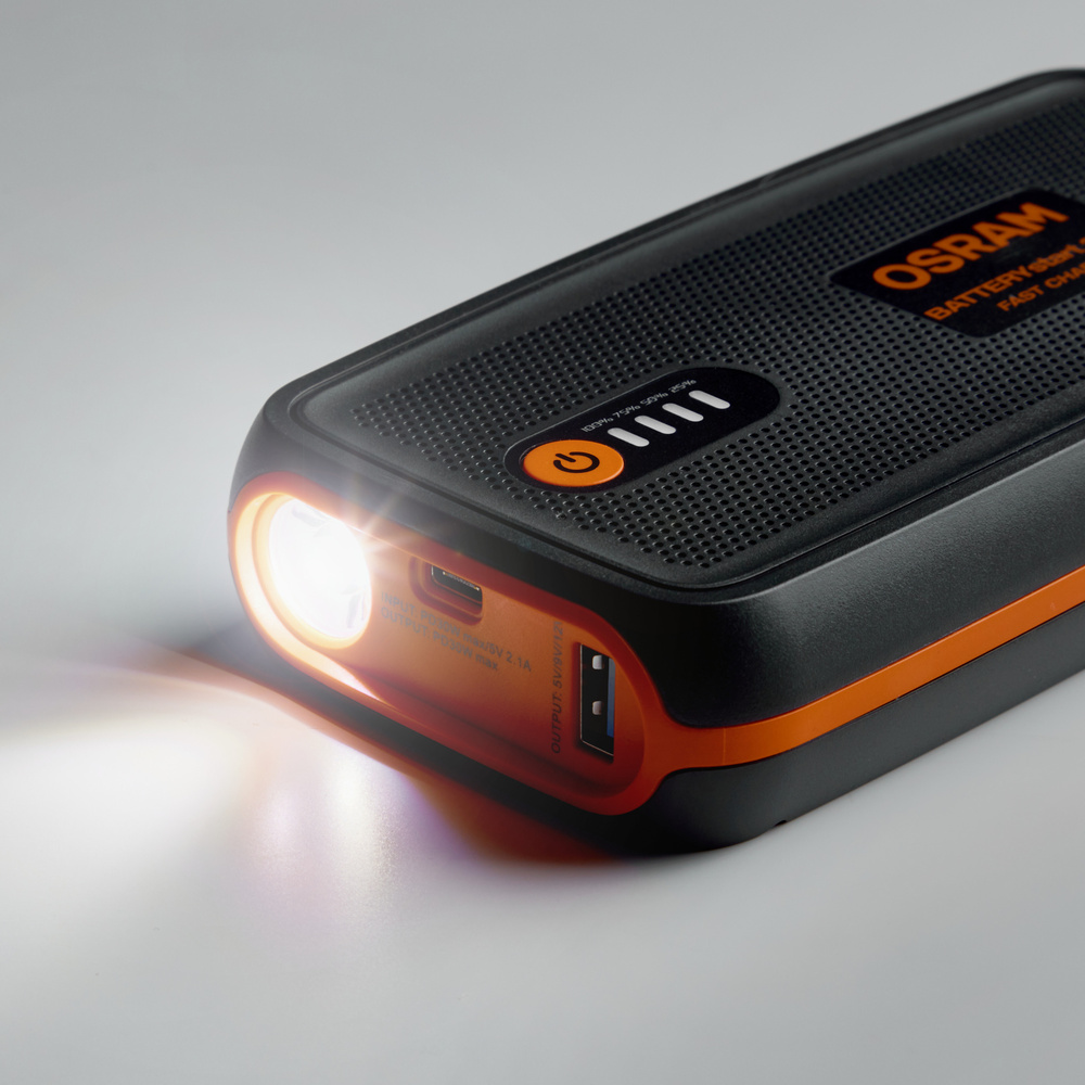 OSRAM Kfz-Starthilfegerät BATTERYstart 260, 12 V, 1000 A, 9.000 mAh, LiCoO2-Batterie