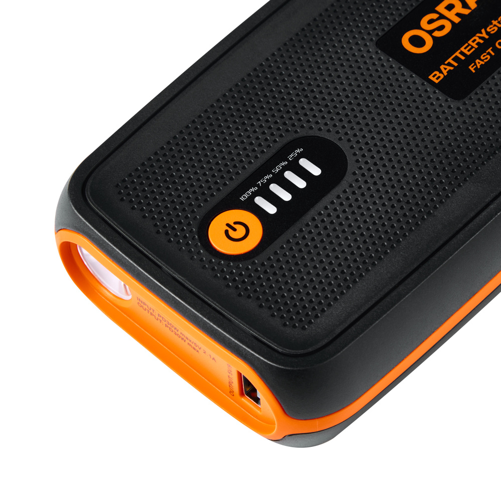 OSRAM Kfz-Starthilfegerät BATTERYstart 260, 12 V, 1000 A, 9.000 mAh, LiCoO2-Batterie