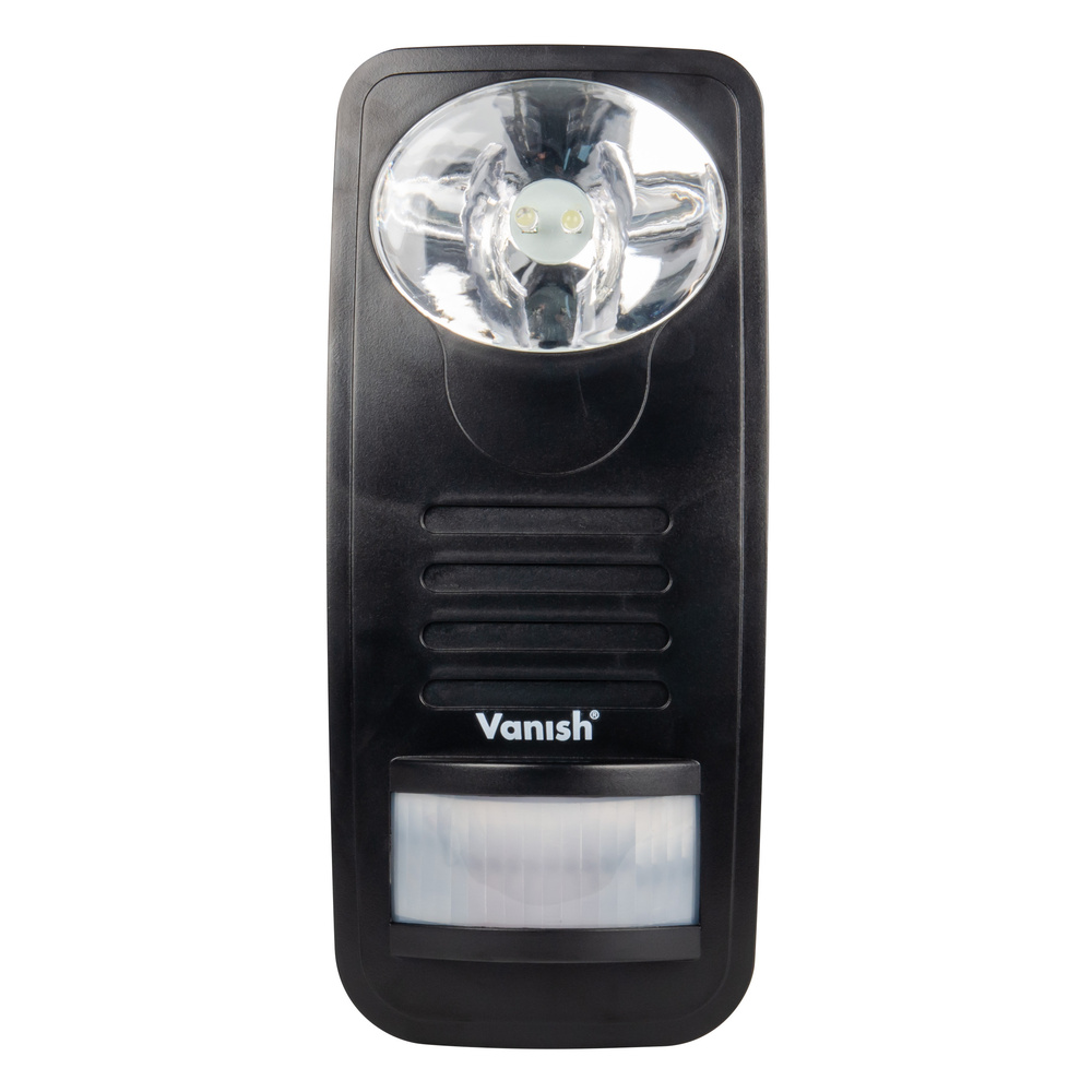 Vanish Wildvertreiber WVT-1, LED-Licht & UKW-Radio, PIR-Bewegungssensor, IP54