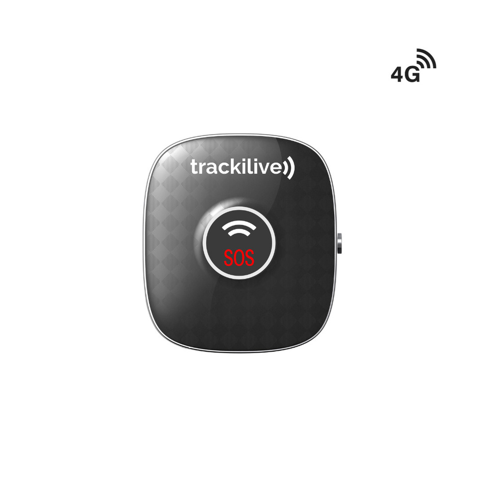 trackilive GPS-Tracker TL-10 4G, mit SOS-Taste, Geo-Fencing, 730-mAh-Akku, IPX7