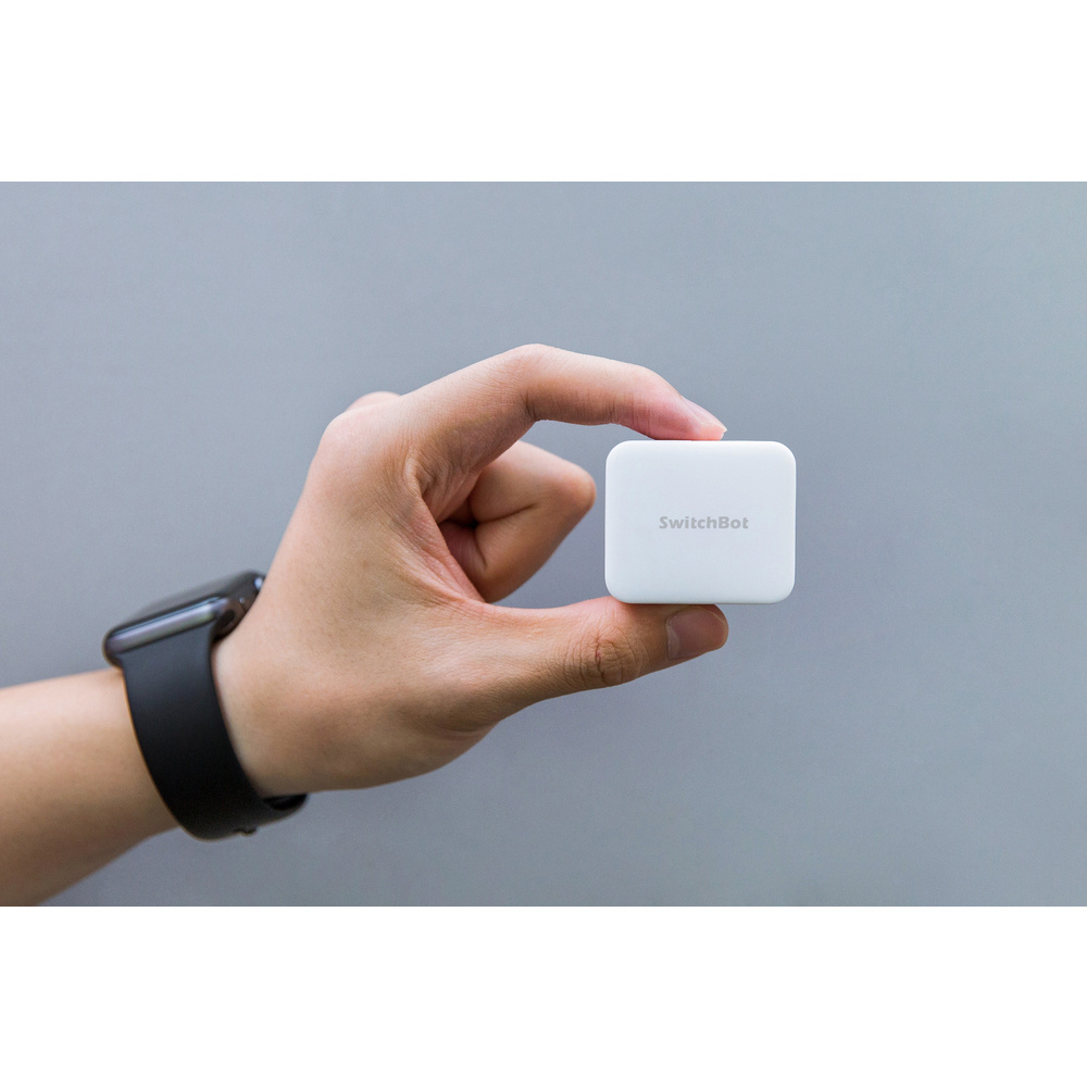 SwitchBot Smarter Tastendrücker, flexibel anbringbar, Bluetooth, App, weiß