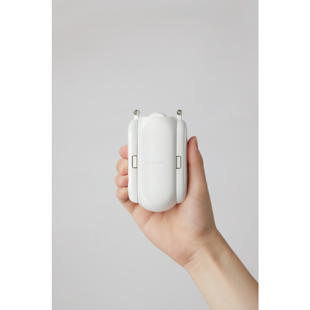 SwitchBot smarter Gardinenmotor U-Rail 2, Bluetooth, App, weiß