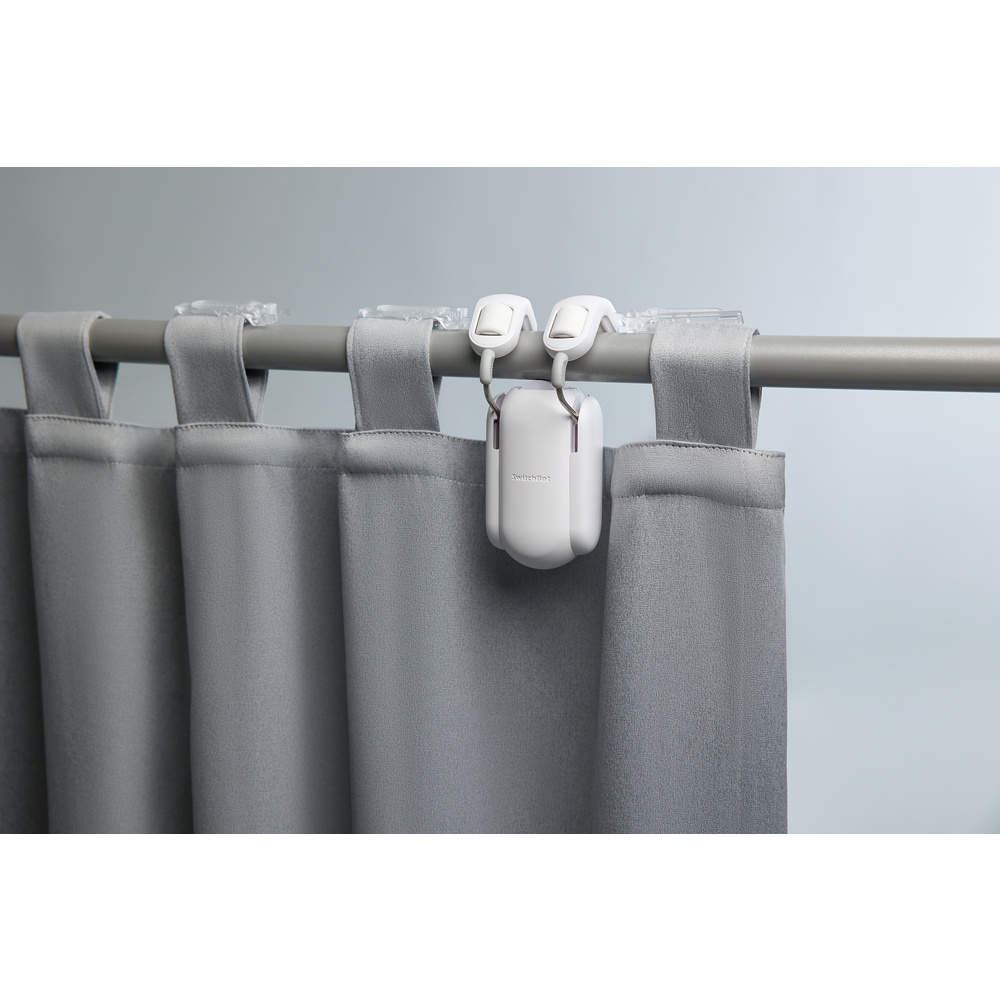 SwitchBot smarter Gardinenmotor Rod-Pole 2, Bluetooth, App, weiß