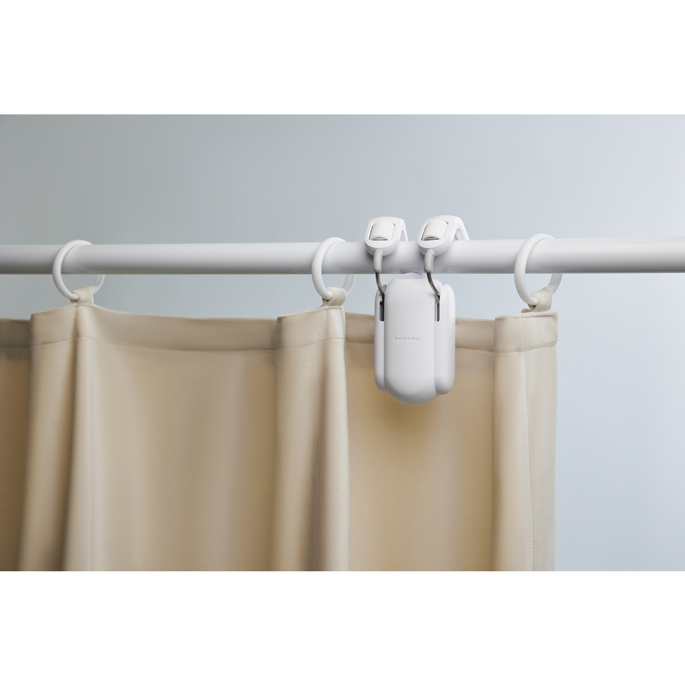 SwitchBot smarter Gardinenmotor Rod-Pole 2, Bluetooth, App, weiß