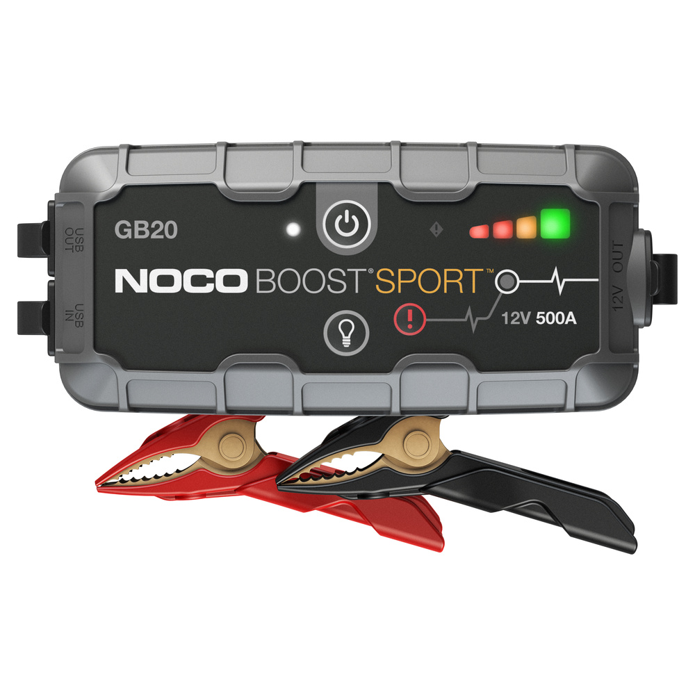 Noco Genius Kfz-Starthilfegerät GB20, 12 V, 400 A, mit Powerbank-Funktion, 4 l Hubraum, IP65
