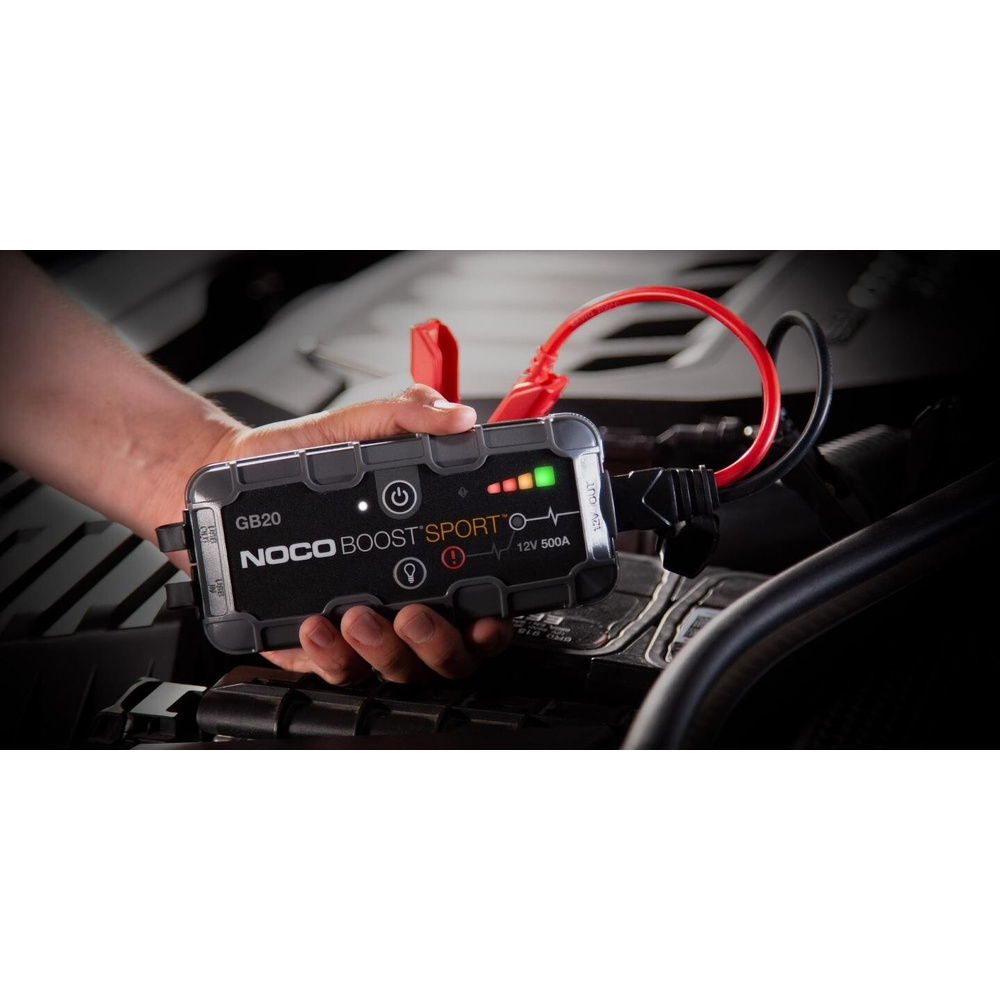 Noco Genius Kfz-Starthilfegerät GB20, 12 V, 400 A, mit Powerbank-Funktion, 4 l Hubraum, IP65