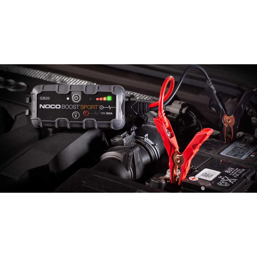 Noco Genius Kfz-Starthilfegerät GB20, 12 V, 400 A, mit Powerbank-Funktion, 4 l Hubraum, IP65