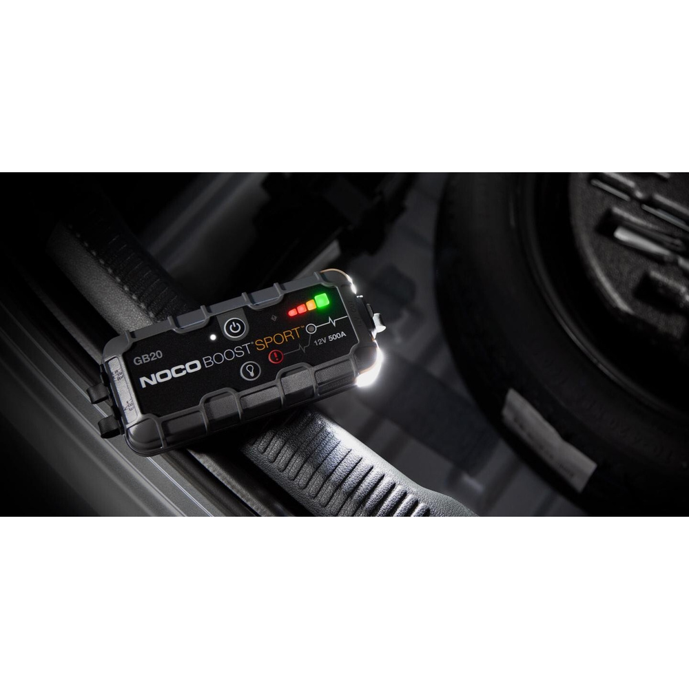 Noco Genius Kfz-Starthilfegerät GB20, 12 V, 400 A, mit Powerbank-Funktion, 4 l Hubraum, IP65
