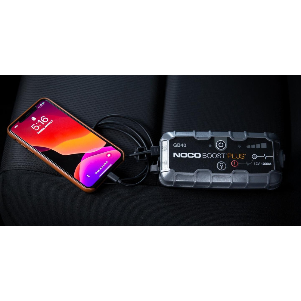 Noco Genius Kfz-Starthilfegerät GB40, 12 V, 1000 A, mit Powerbank-Funktion, IP65