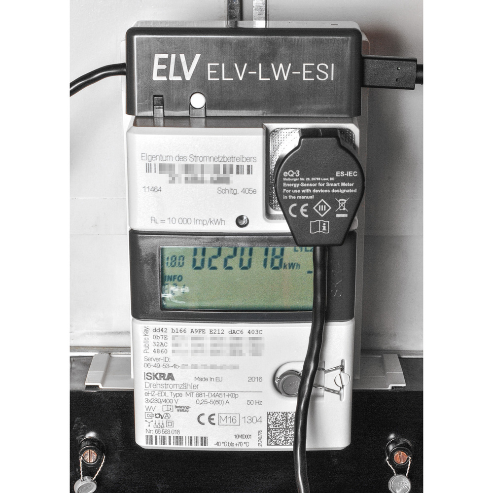 Energieverbrauch im Visier - ELV LoRaWAN® Energiezähler Sensor Schnittstelle ELV-LW-ESI