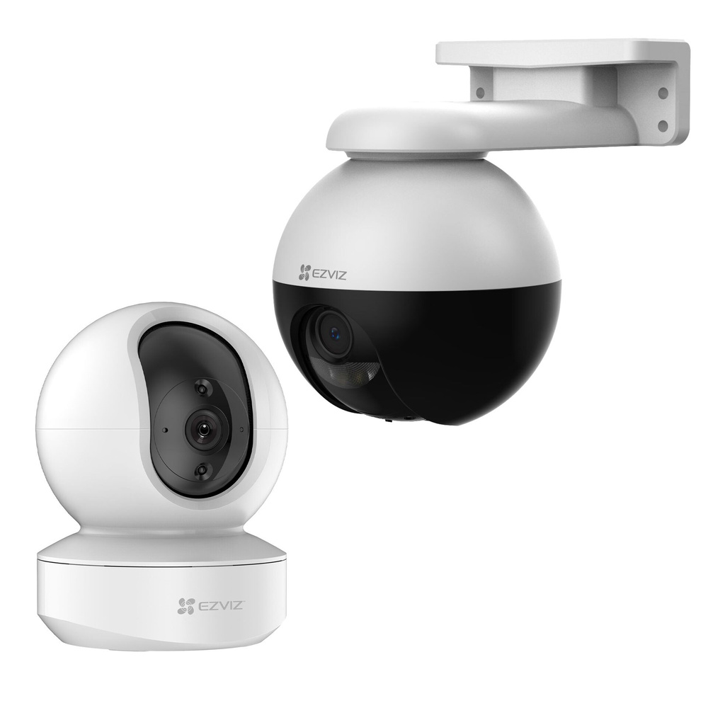 EZVIZ Kamera-Set mit Indoor-Überwachungskamera TY1 2MP und Outdoor-Überwachungskamera C8W PRO