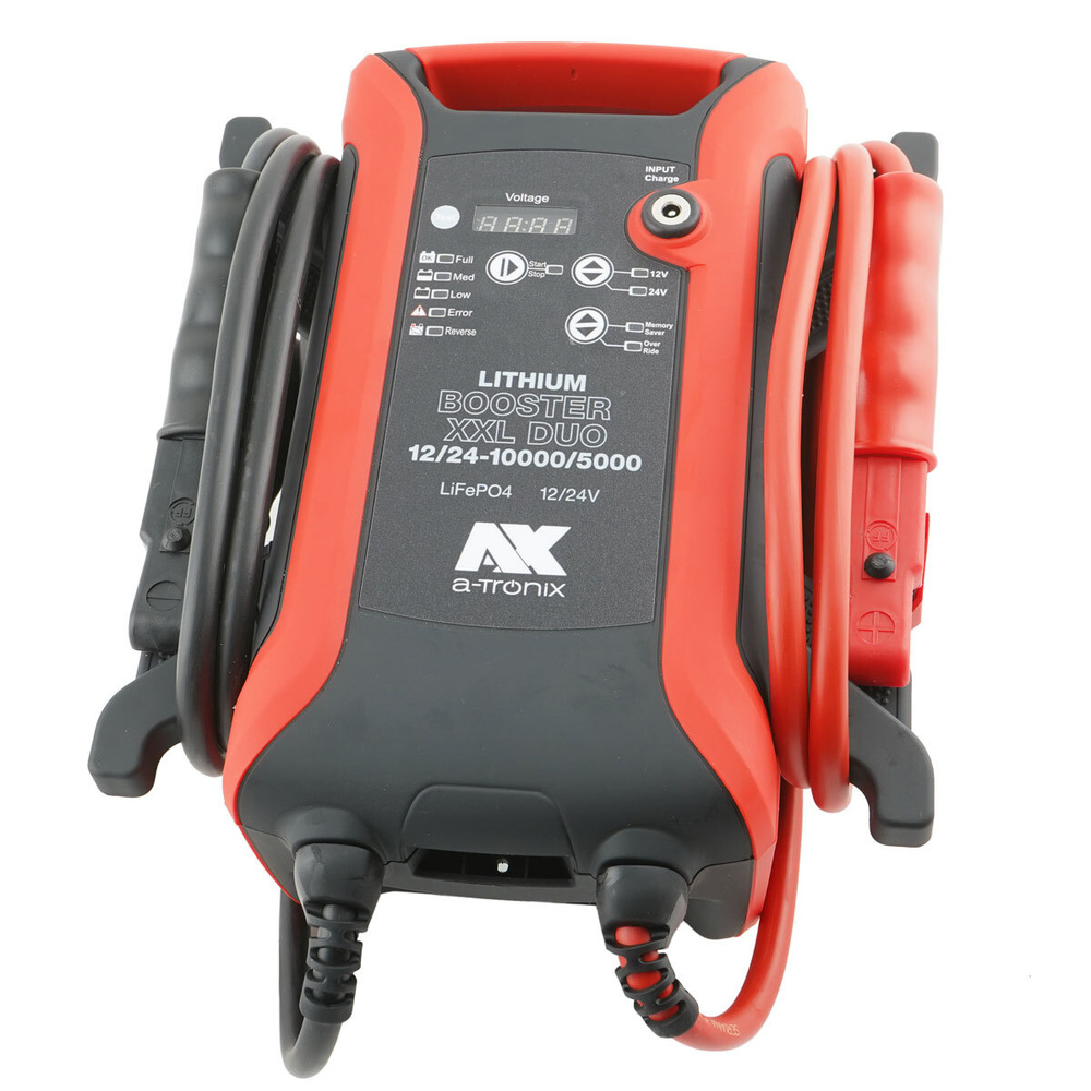 a-TroniX Kfz-Starthilfegerät, 12/24 V, 5000 A, 10.000 mAh, Memory Saver Funktion