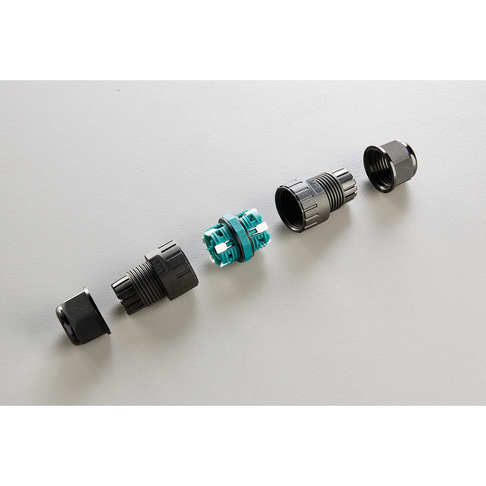 Heitronic Kabelverbinder mit Steckklemmen für 5-polige Kabel, für Kabeldurchmesser 10-14 mm, IP68