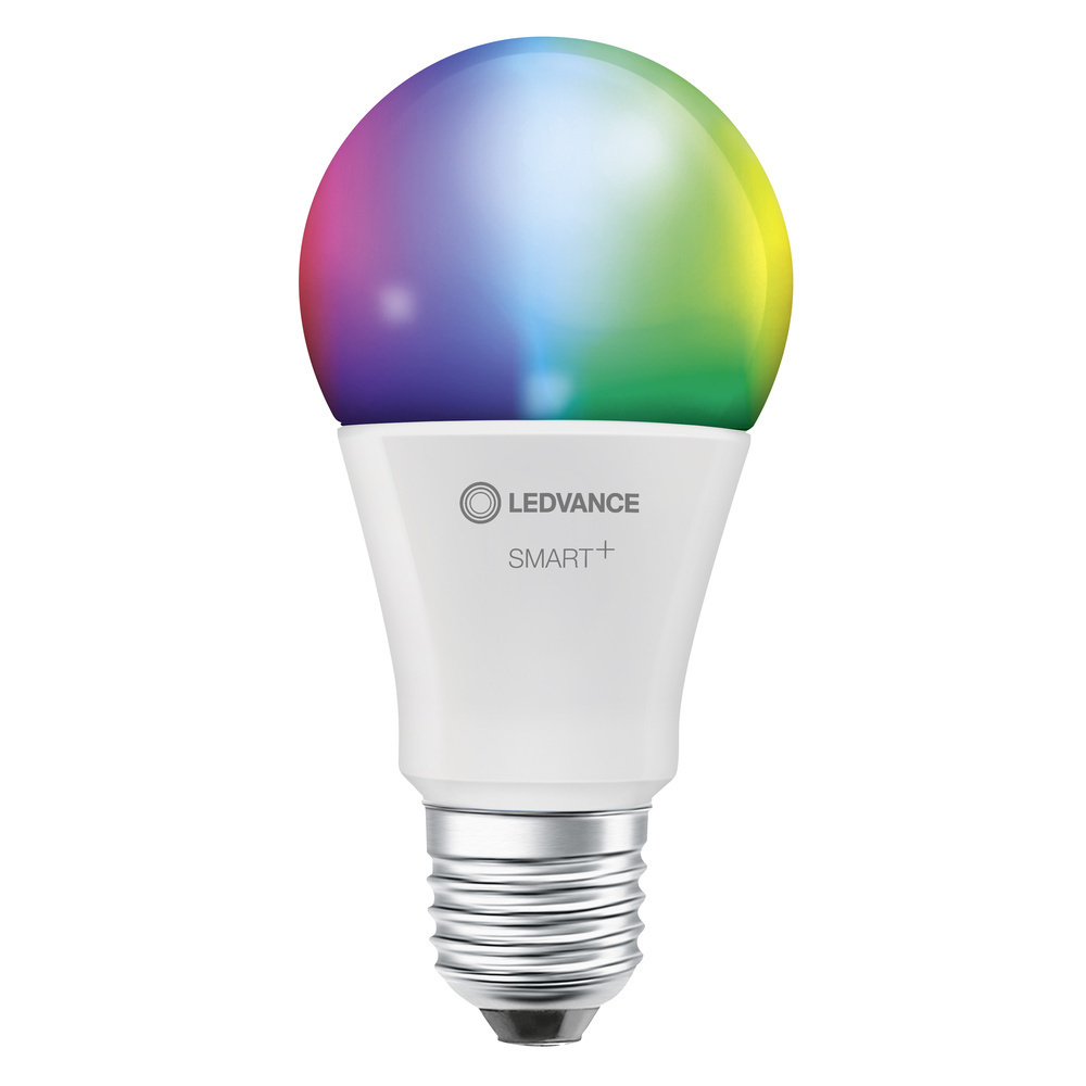 LEDVANCE SMART+ WiFi 9,5-W-LED-Lampe A75, E27,  1055 lm, RGBW, 2700-6500 K, dimmbar, Alexa, App