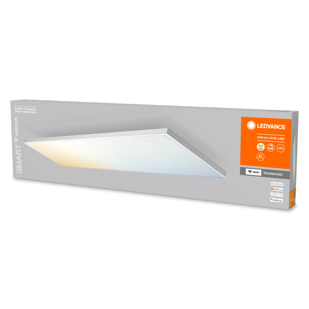 LEDVANCE SMART+ WiFi 40-W-LED-Deckenleuchte PLANON FRAMELESS, 120 x 30 cm, 3400 lm, Tunable White
