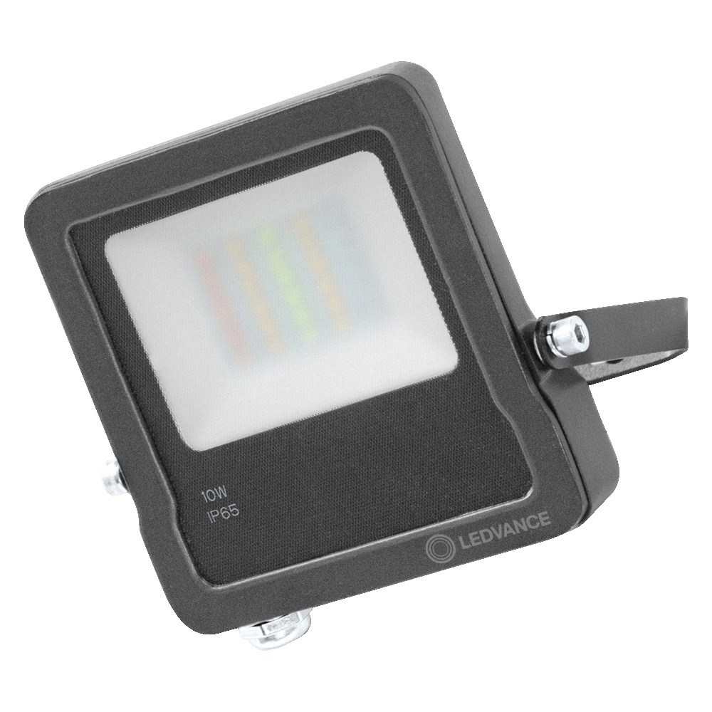 LEDVANCE SMART+ WiFi 10-W-LED-Flutlichtstrahler FLOOD, Aluminium, 630 lm, warmweiß, RGB, App, IP65