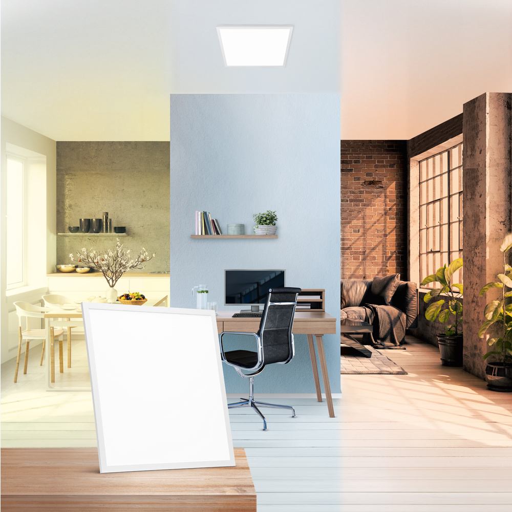 LEDVANCE SMART+ WiFi SUN@HOME 35-W-Vollspektrum-LED-Deckenleuchte PLANON PLUS, 60 x 60 cm, 3250 lm