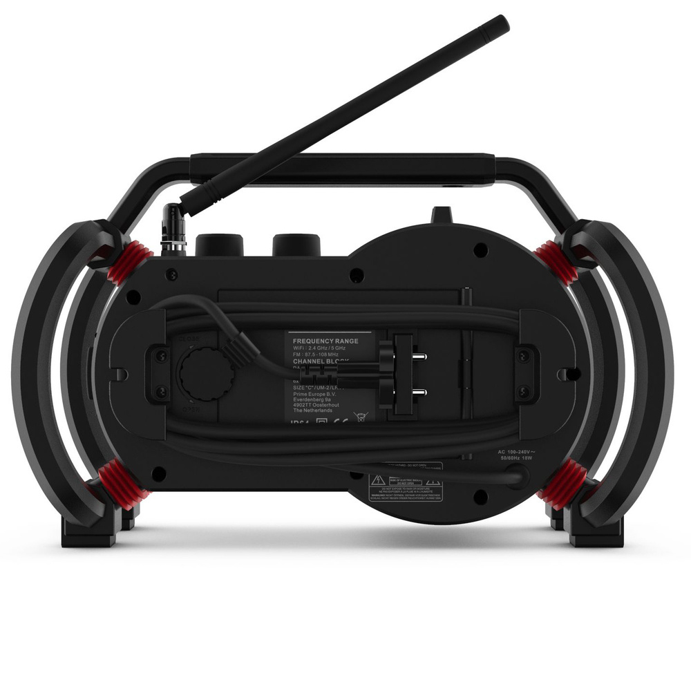 PerfectPro Outdoor-/Baustellenradio NETBOX, DAB+/UKW/Internetradio, Bluetooth, Powerbank-Funktion