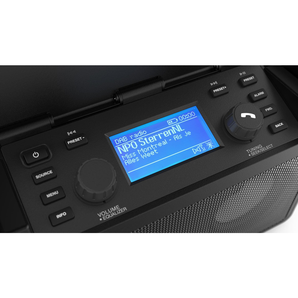PerfectPro Outdoor-/Baustellenradio AUDISSE, DAB+/UKW/Internetradio, Bluetooth, Powerbank-Funktion