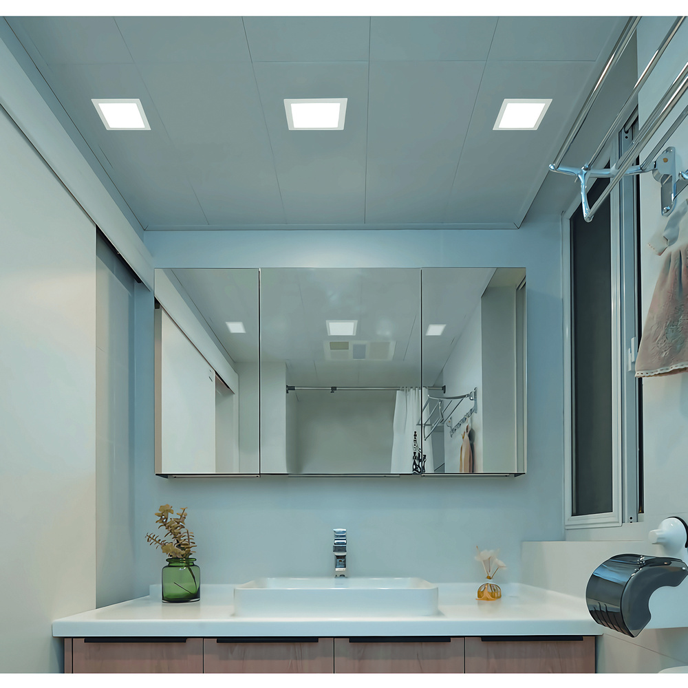 HEITRONIC 20-W-LED-Einbaustrahler LE MANS, 1800 lm, 3000/4000/6000 K, dimmbar, IP44, eckig