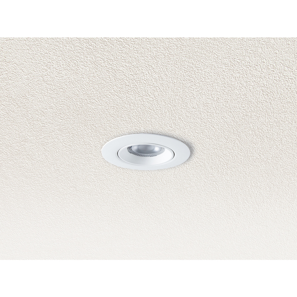 insatech 5-W-LED-Einbaustrahler IVO, 390 lm, 3000 K, nicht dimmbar, schwenkbar, IP20